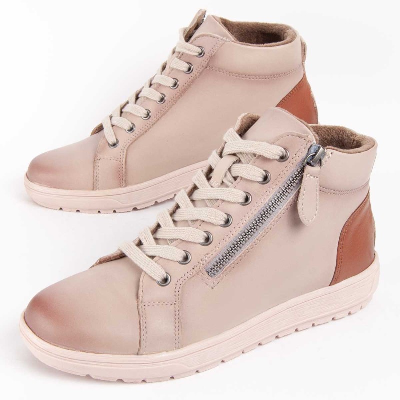 Botín Casual De Piel Para Mujer. Purapiel Botilina 99464