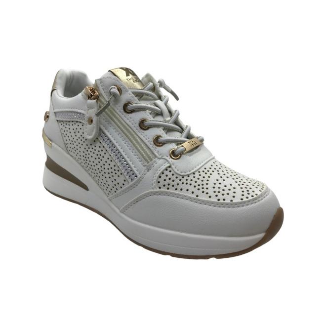 Zapatilla Deportiva Xti 145102 para Mujer con Cuña Casual, Primavera-Verano 2026, Blanco, Disponible en Tallas 36-39, Diseño Moderno para Mayor Comodidad y Estilo, Ideal para Actividades Diarias y Oca