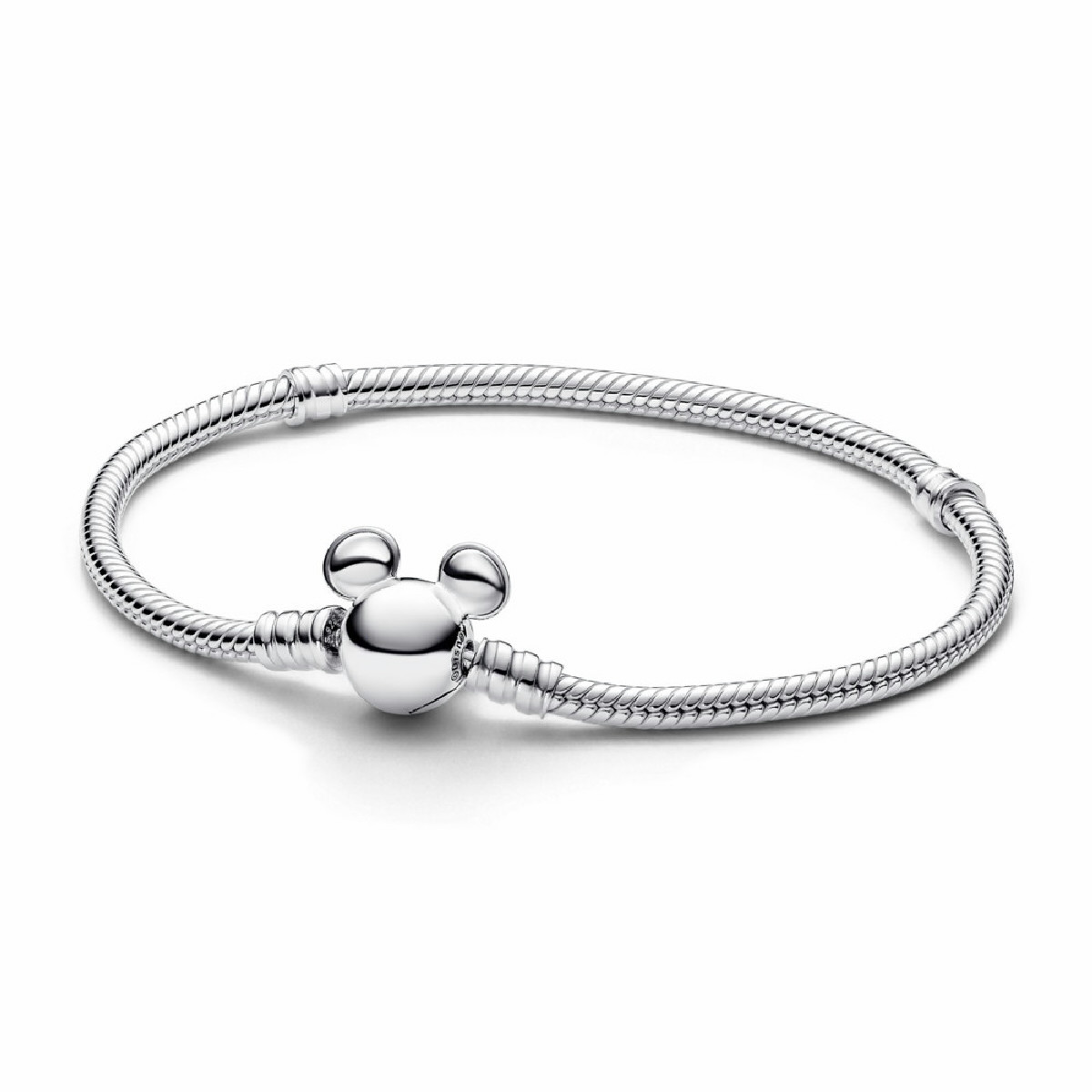 Pulsera Pandora Moments Cadena Serpiente con Cierre Mickey Mouse de Disney 593061C00