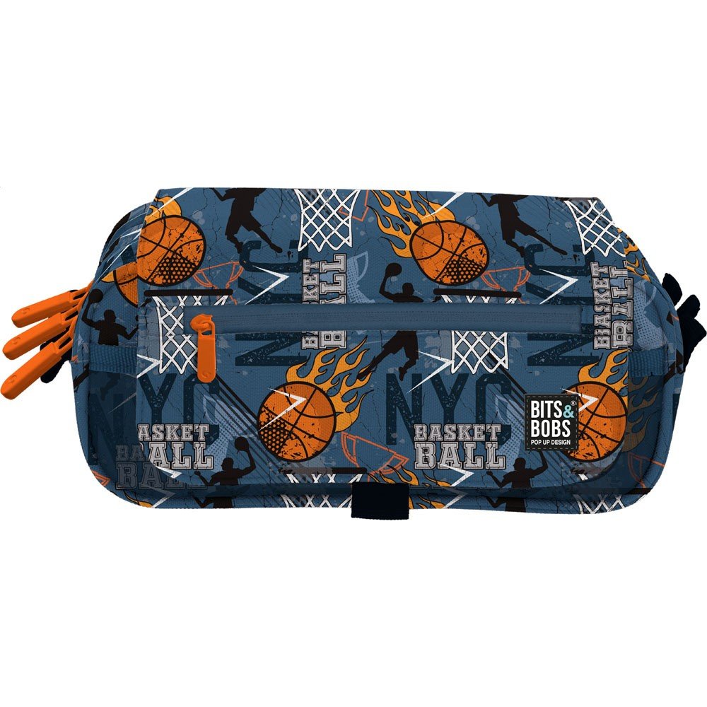 GRAFOPLAS PORTATODO TRIPLE CON SOLAPA B&B BASKETBALL 26 BITS&BOBS BASKETBALL 140x225x120 Cms.