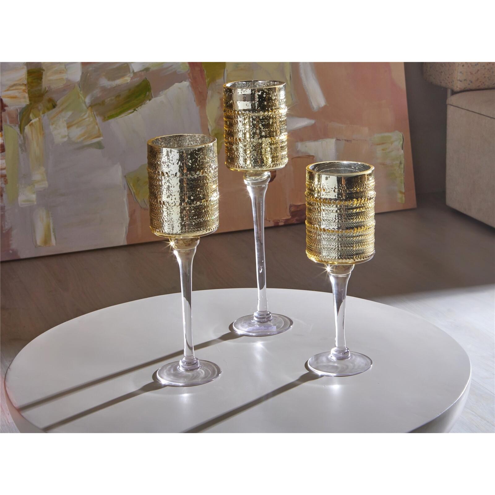 Copa vidrio cilindrica oro p/transp. 40 cms. s/3 10dx30/35/40 cmsEl mejor complemento para tu hogar.