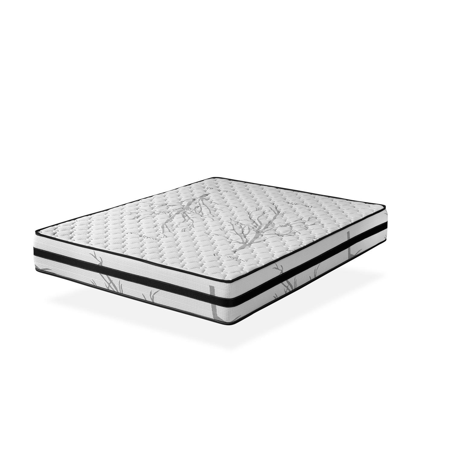 SIMPUR Colchón Anti Stress viscoelástico, firmeza 7/10, fibras naturales, tejido transpirable 3D Airfresh y HR de alta densidad