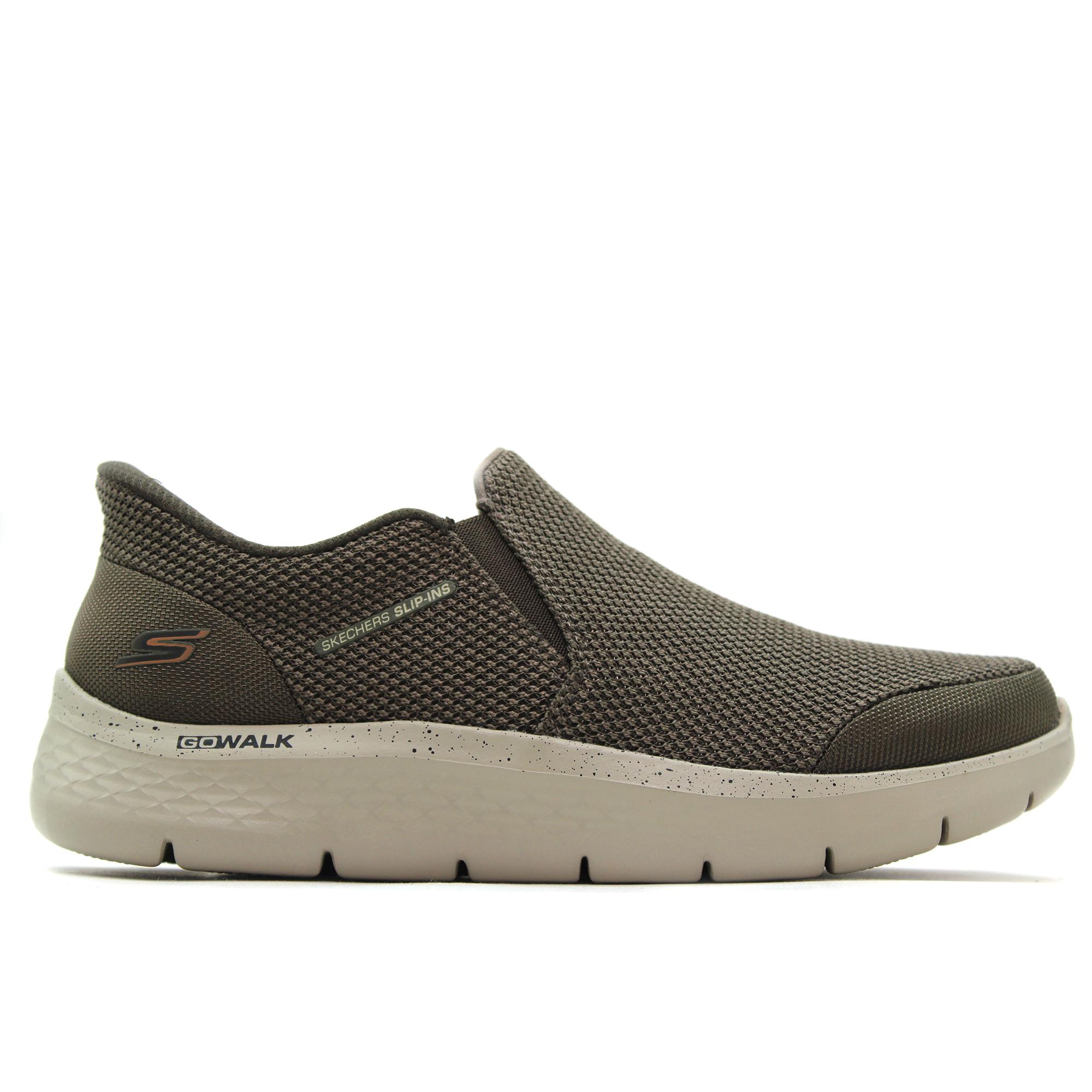 Skechers 216333 Zapatos deportivos,sneakers de piel con cordón elástico,de cuña,suela de goma,rejilla,calado para caballero