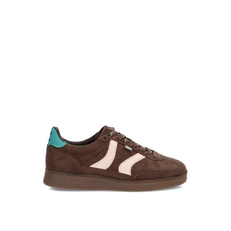 Zapatillas Casual Xti - Mujer - Suela Plana - Modelo 146125 - Color Marron