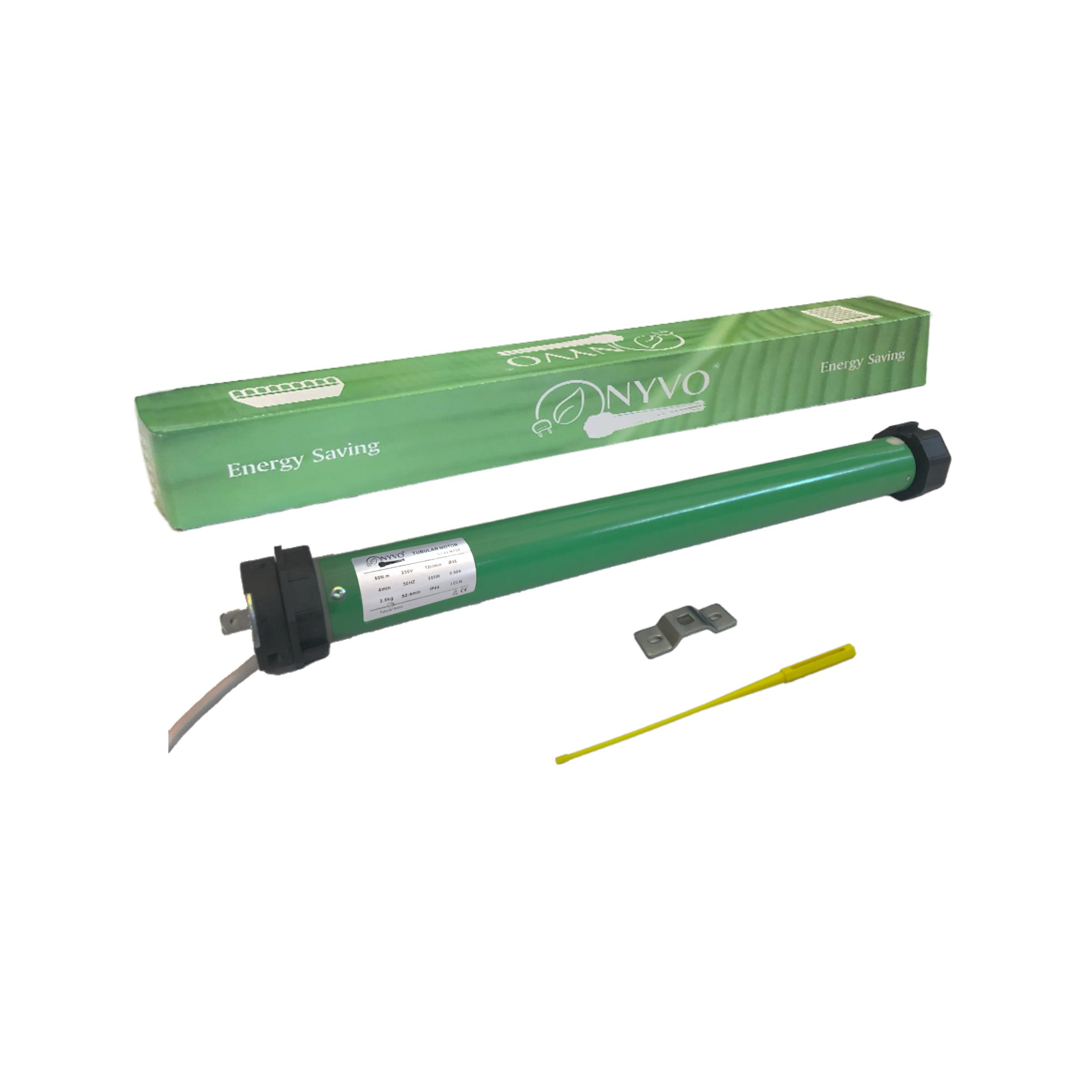 Motore per tapparelle elettriche 60 kg - 30 Nm RISPARMIO ENERGETICO NYVO Automazione Tapparella Avvolgibile Motori completi di accessori e istruzioni