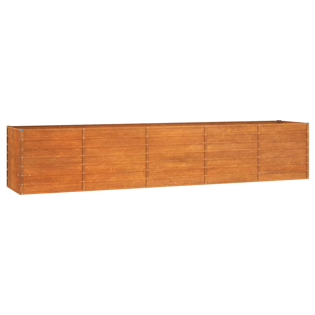 vidaXL Arriate oxidado de acero corten Dimensiones 100 x 40 x 45 cm, 100 x 40 x 77 cm, 160 x 40 x 45 cm y mas