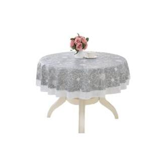 CA Mantel redondo antideslizante Sollbry de 180 cm - Anillo de plástico PVC impermeable y resistente al aceite para cocina (1 unidad)