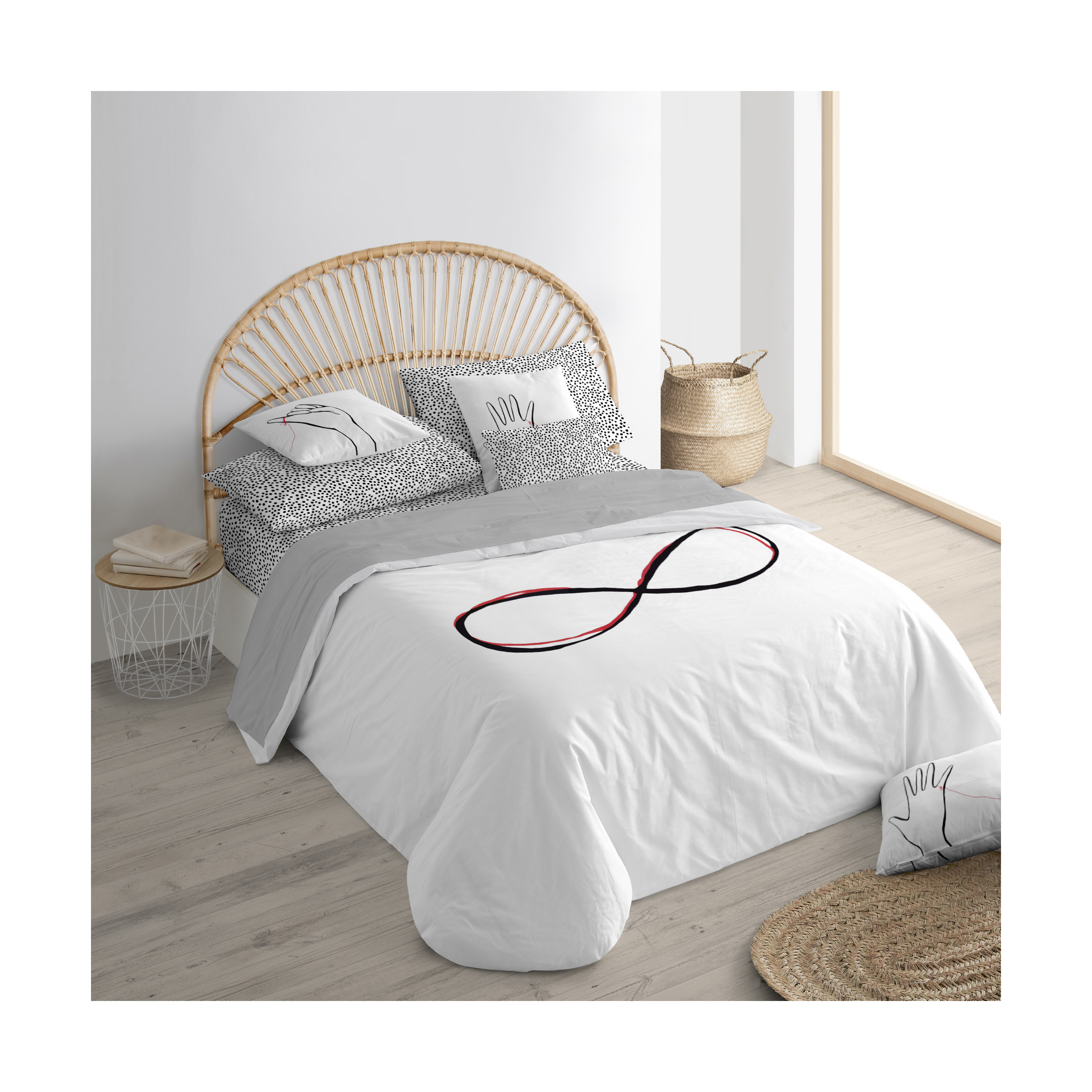 Funda Nórdica BL Belum Infinito 100% Algodón Orgánico Suave con Funda de Almohada
