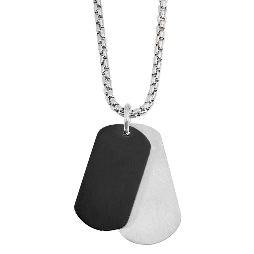 Akzent® Collar Prateado em Aço Inoxidável - 0306