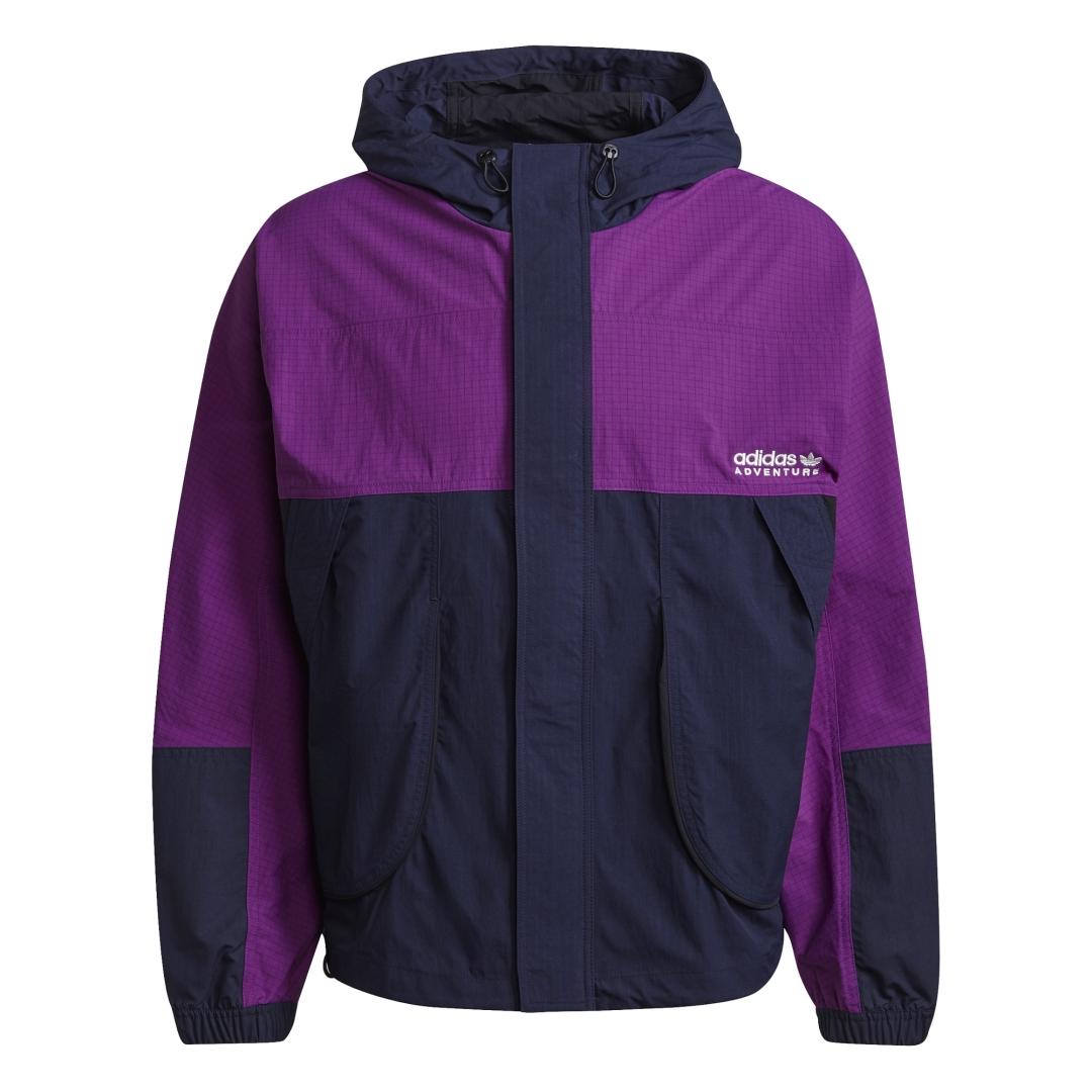 Cortavientos Hombre adidas Windbreaker Lila Azul