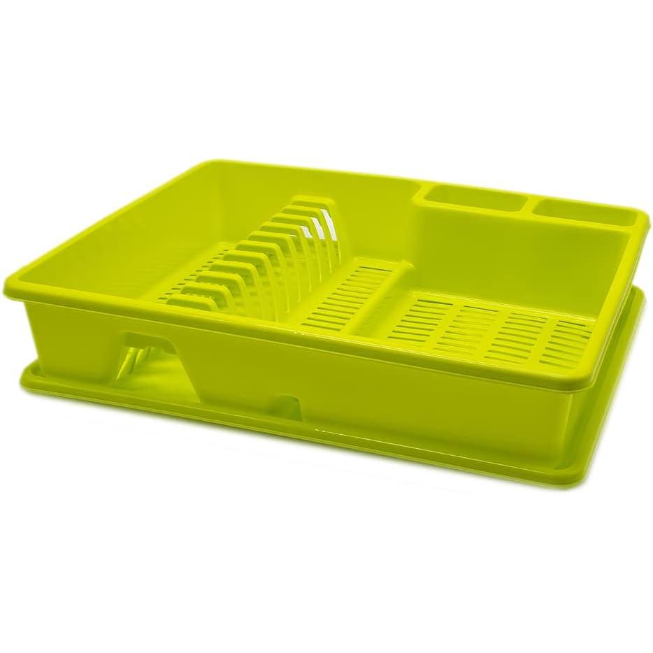 C.A | Escurreplatos de Plástico | 2 Módulos | Con Bandeja Antigoteo | Organizador de Cocina para Fregadero | 48x38x9cm