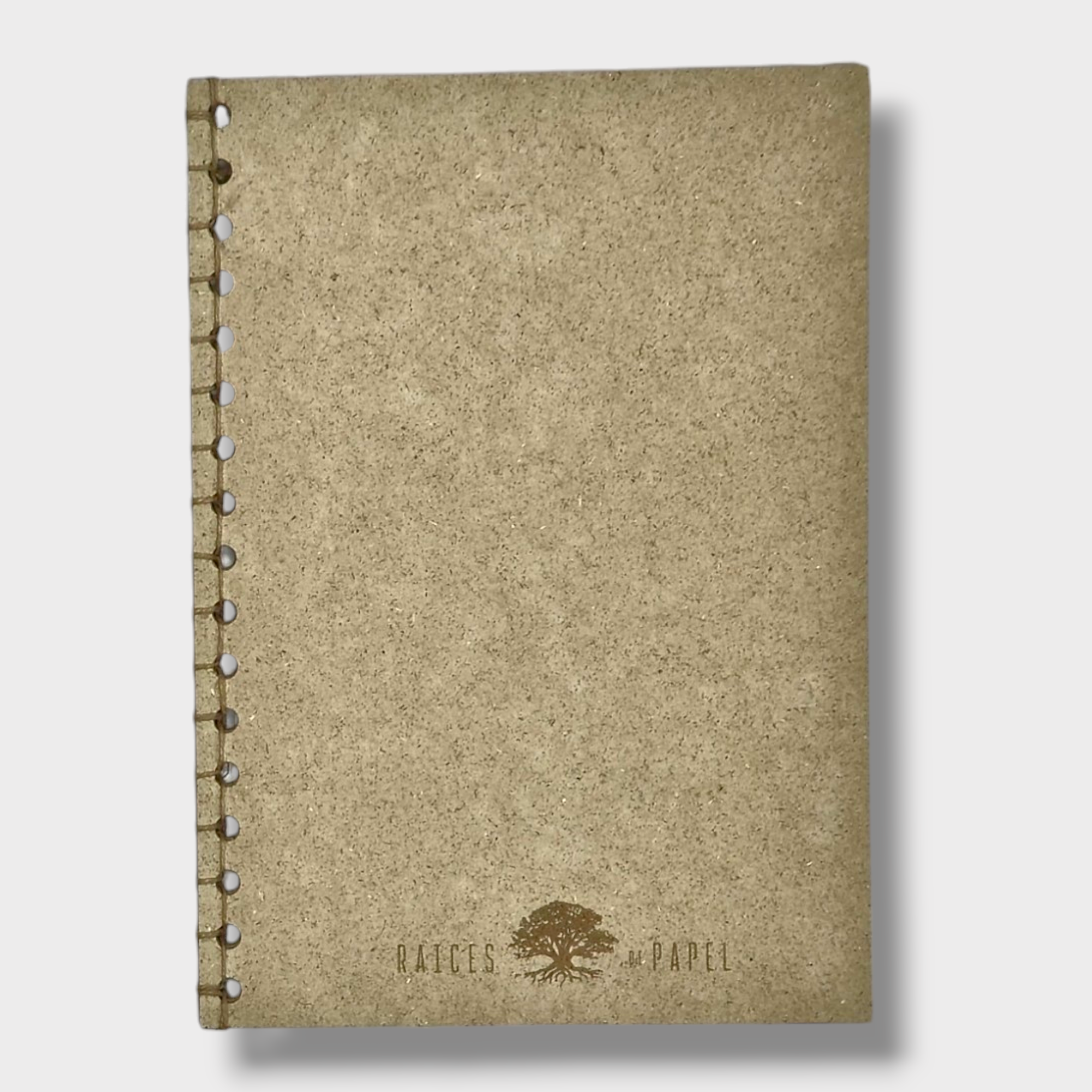 Cuaderno de hierba cosida a mano