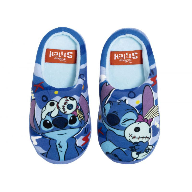 Zapatillas de casa abiertas con suela goma Stitch talla 32 - Stitch