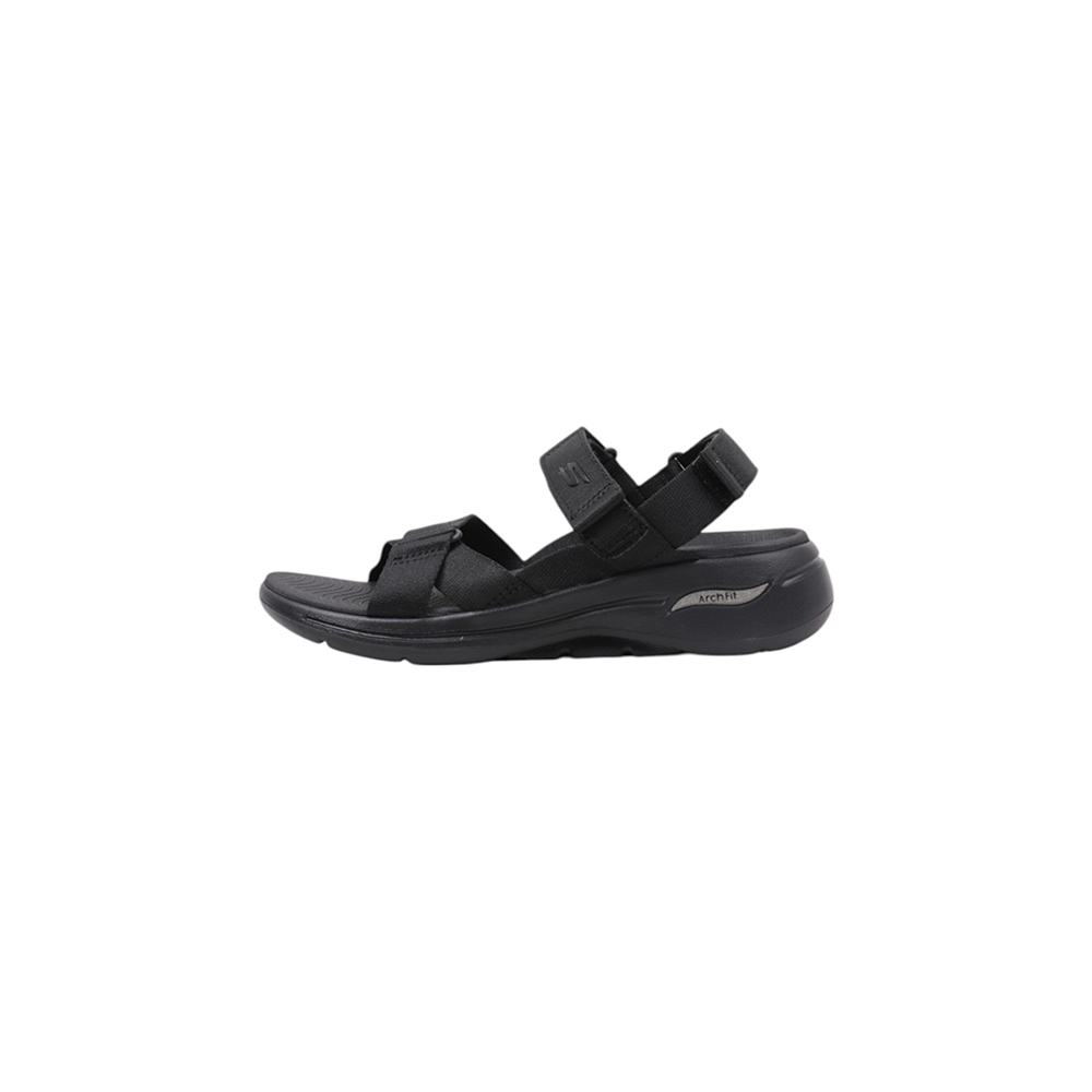 Skechers GO WALK ARCH FIT SANDAL - ATTRACT Sandalias Planas Mujer Negro