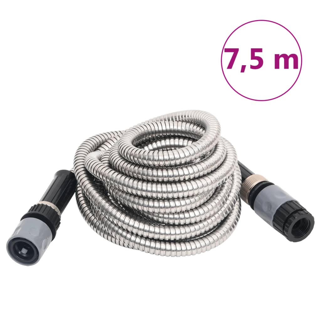 vidaXL Manguera de Jardín Tubo con Pulverizador Acero Inoxidable 14 mm Dimensiones 7.5 m, 15 m, 22.5 m y mas