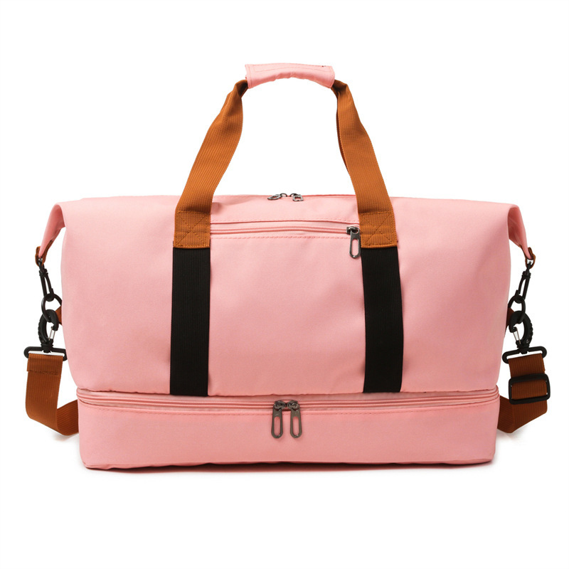 Bolsa De Viaje De Gran Capacidad Para Hombres Y Mujeres Impermeable Bolsa Deportiva Para Fin De Semana Bolsa Mensajera Seca Y Húmeda Estilo Fashion