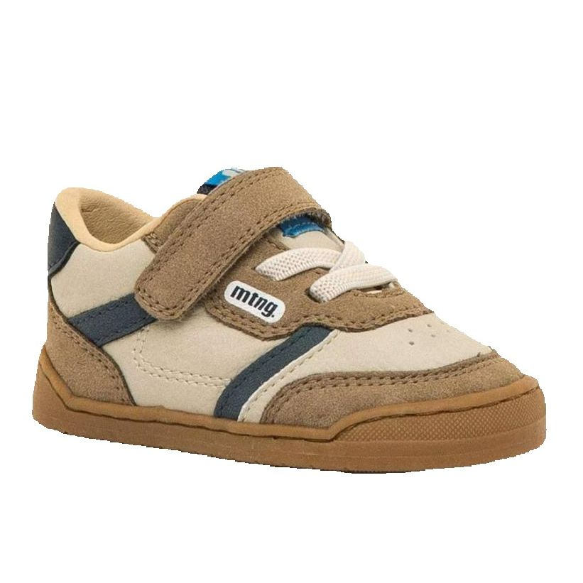 Zapatillas Barefoot Infantiles Mustang Free 49007 Beige con Puntera Ancha y Zero Drop