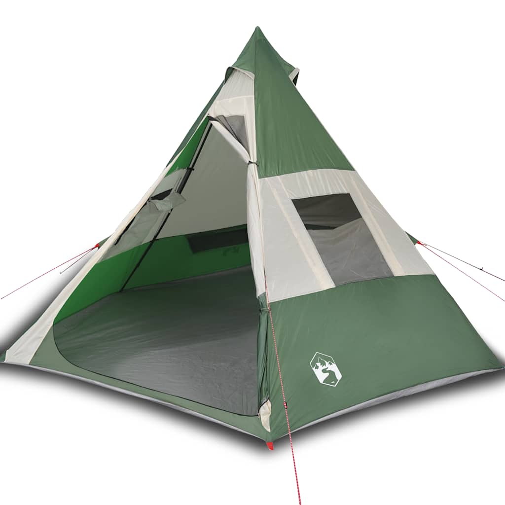 vidaXL Tienda de Campaña Tipi para 7 Personas Impermeable Toldo Carpa Color Azul, Gris y naranja, Verde y mas