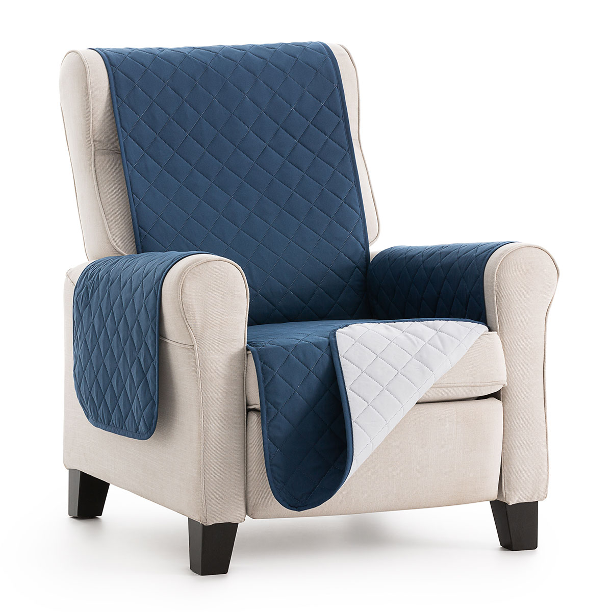 Funda sillón Acolchado MALLORCA - Práctica reversible - 1 plaza, de Lanovenanube