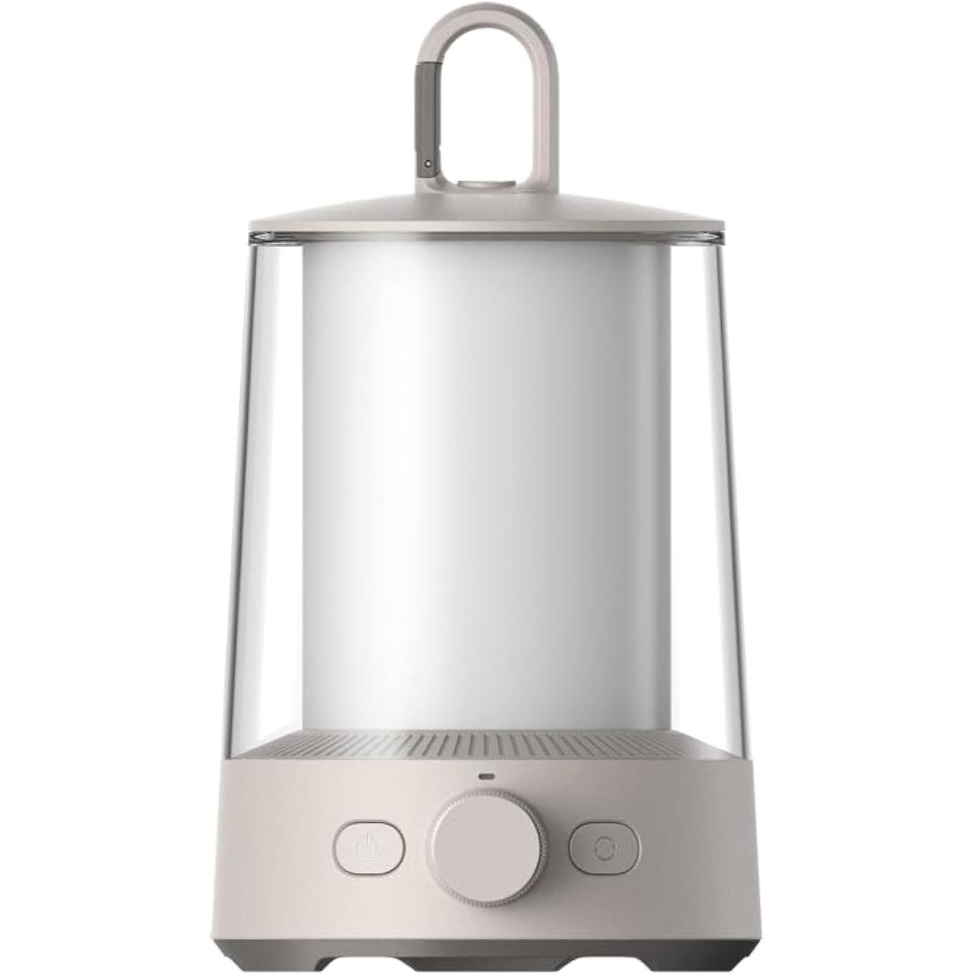 Xiaomi Multifunction Camping Lantern, Lámpara Linterna de Camping Emergencia Multifunción 2 en 1, 12W, Diseño Doble Luz Separable, Ideal Exterior Terraza, Control Inteligente Bluetooth Iluminación de Ambiente Colorido, Color: Blanco - BHR7349GL