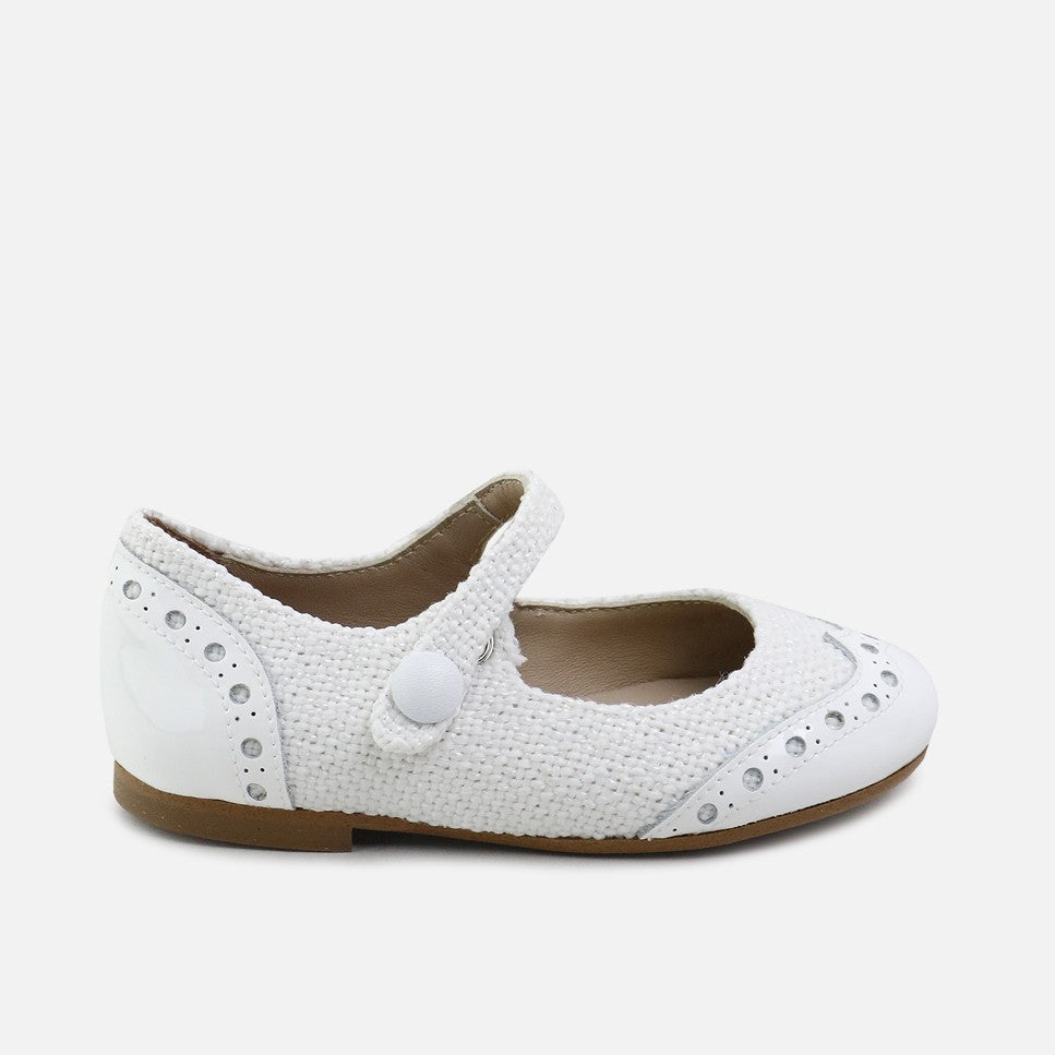 Merceditas Wingtip Blanco Papanatas | Eli 1957