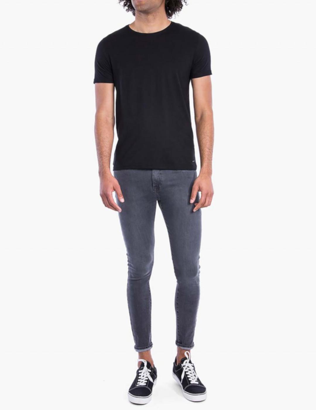 Camiseta Negra Básica Manga Corta Hombre Tiffosi Barton
