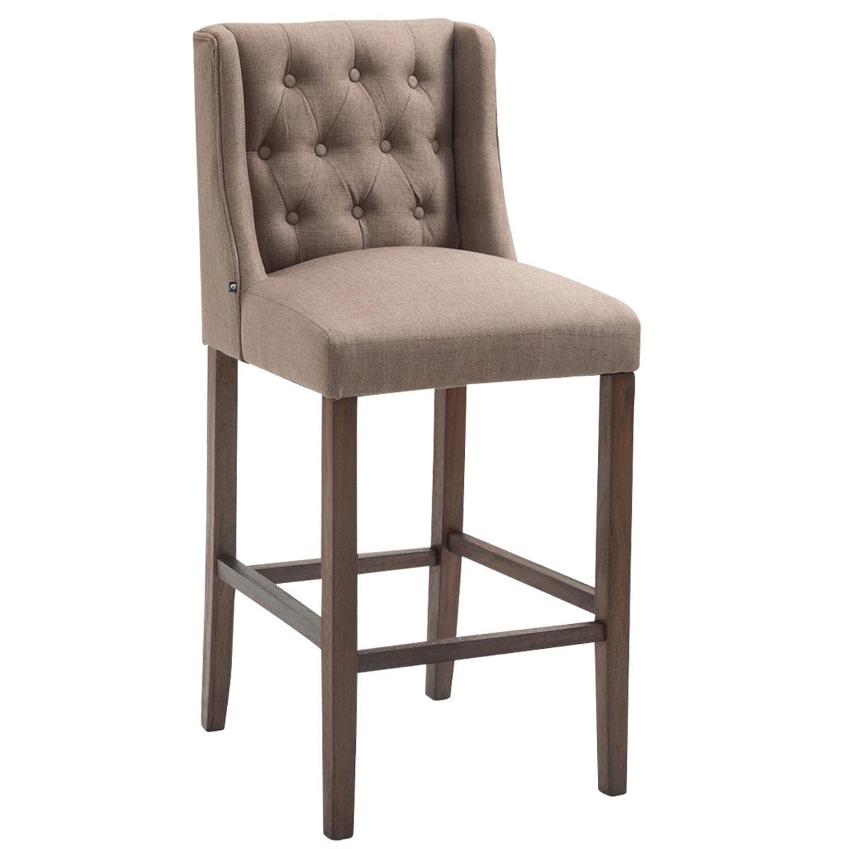 Barhocker Cassandra Stoff Antik-dunkel