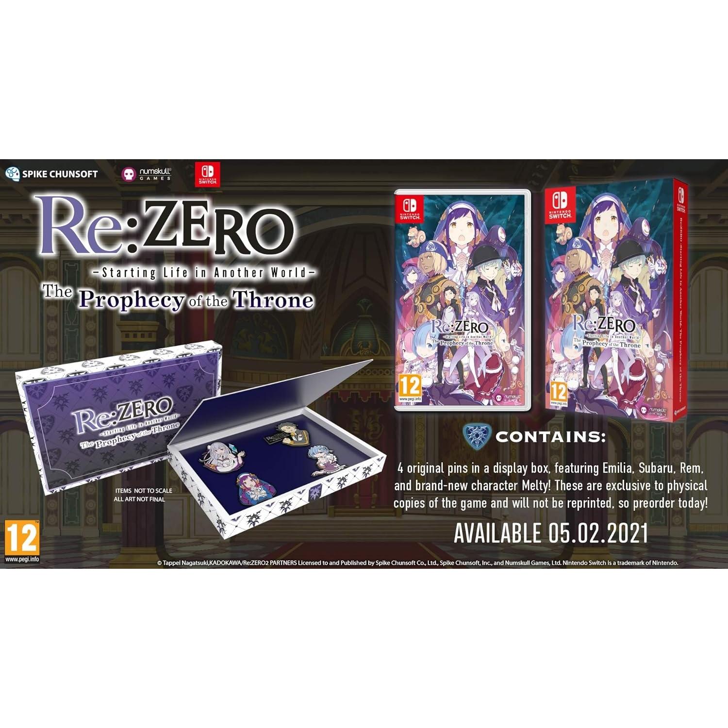 Re:Zero - The Prophecy Of The Throne Juego para Consola Nintendo Switch [PAL ESPAÑA]