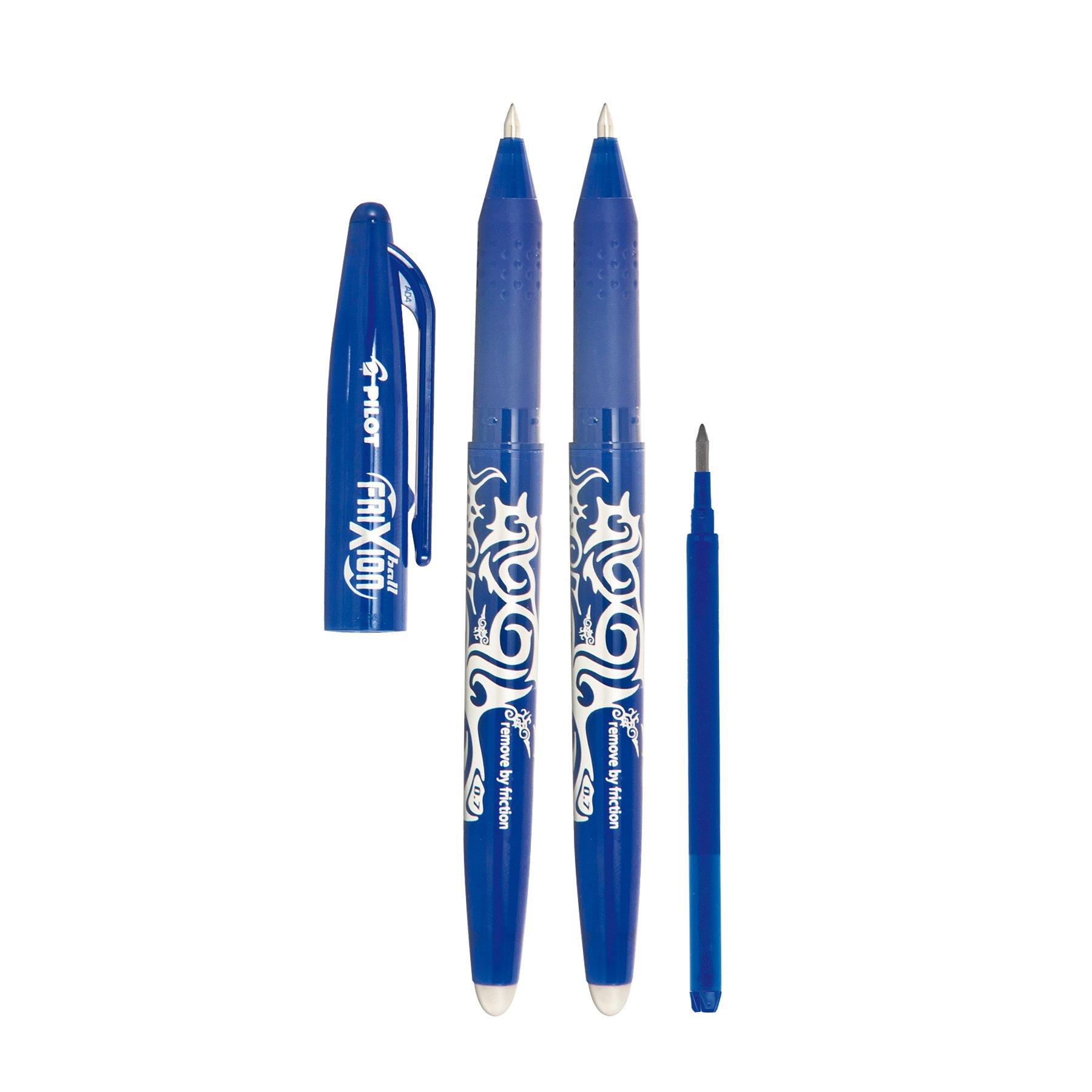 Pilot 2260BM2I - Lote de 2 bolígrafos (incluye cartucho de tinta de recambio), color azul