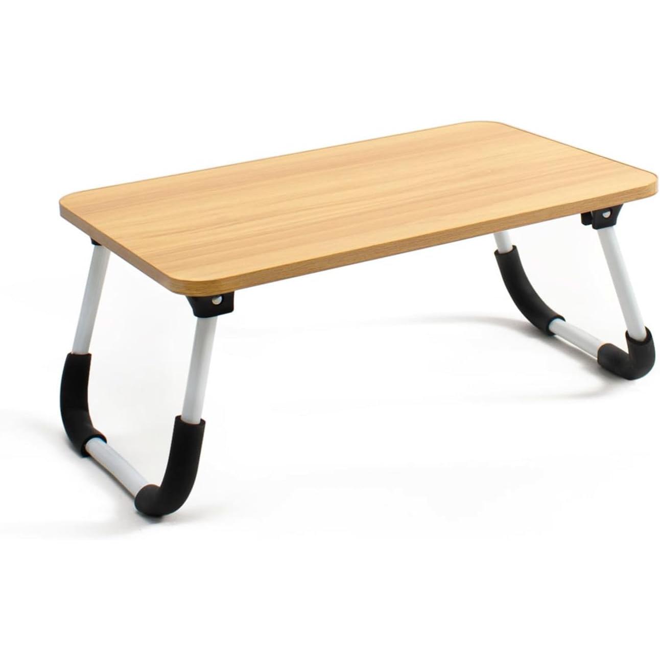 C.A | Mesa Plegable Multifuncional 🪵 | Compacta, Portátil y Antideslizante | Ideal para Cama y Sofá | Trabajo, Estudio y Desayuno