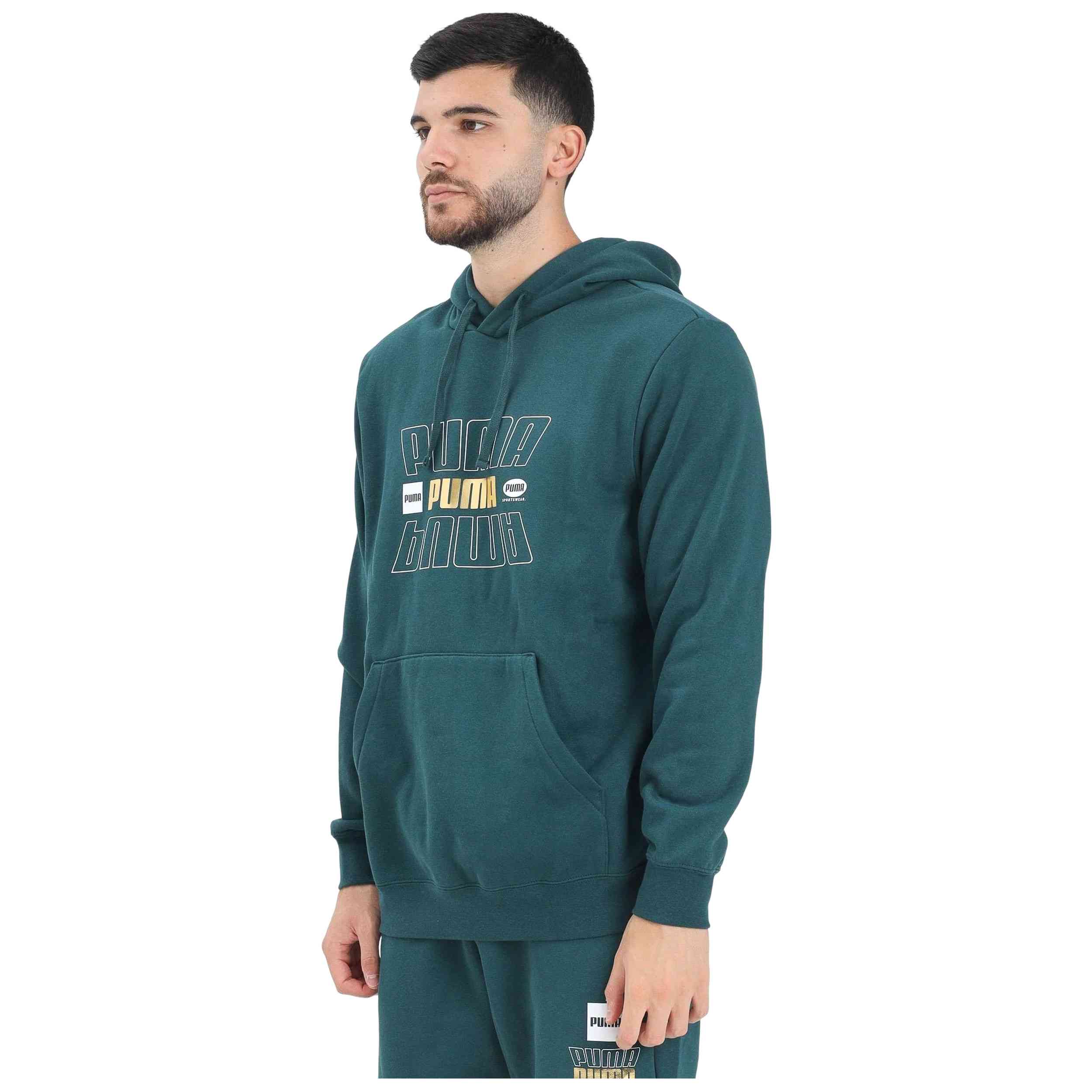 Sudadera Con Capucha Puma modelo 688190-75 para Hombre en color Verde