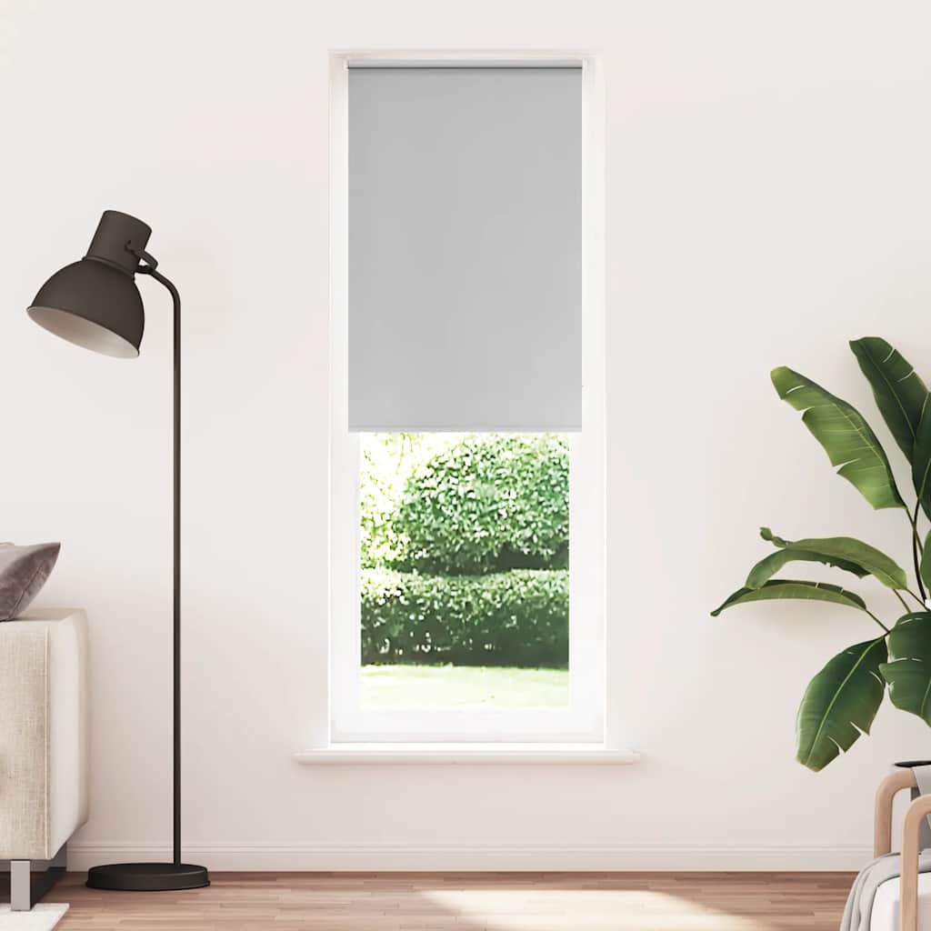 Tk Estor Enrollable Opaco gris claro 85x210 cm Tela Ancho 80,7 cm