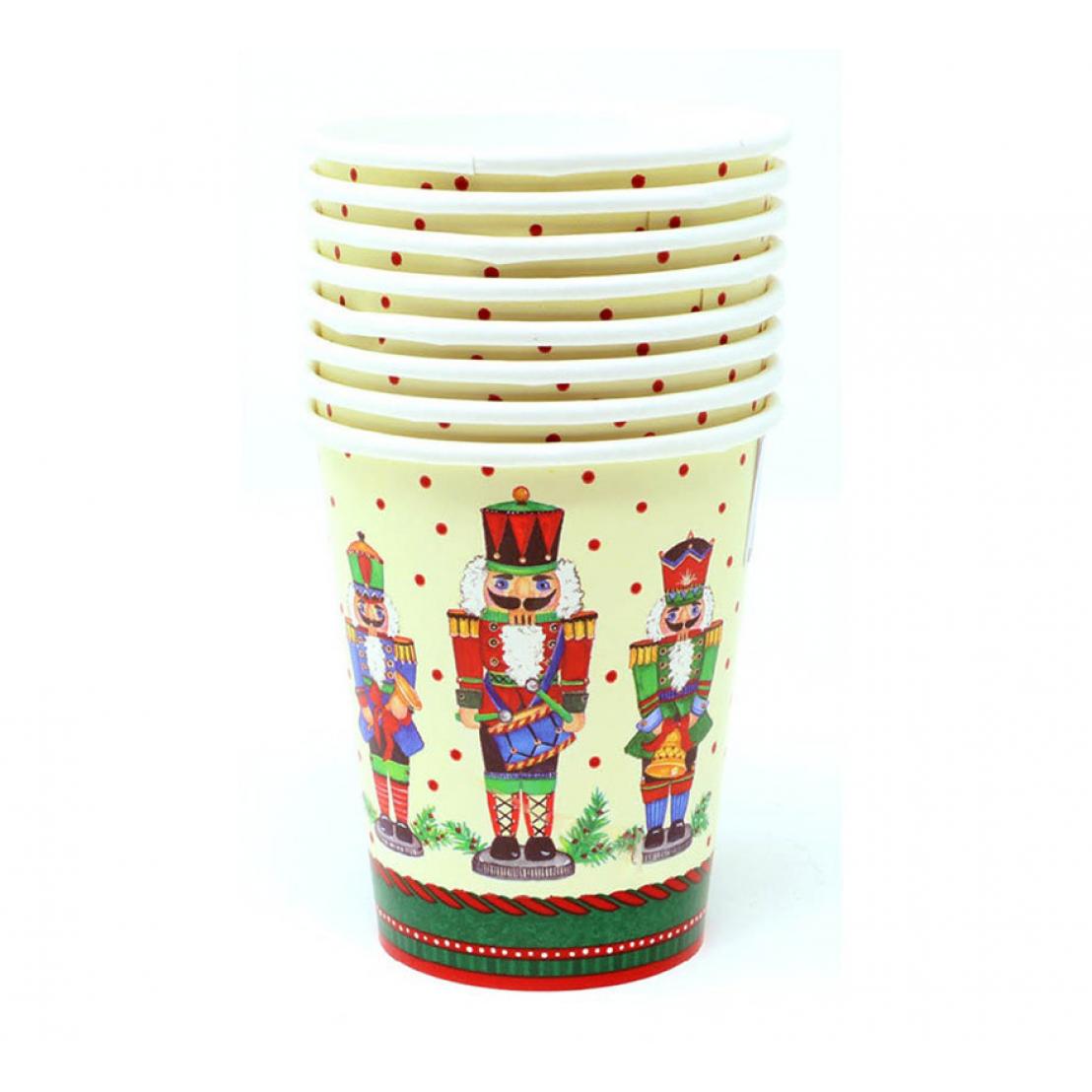 Guirma Pack de 8 Vasos Cascanueces de 10 cm