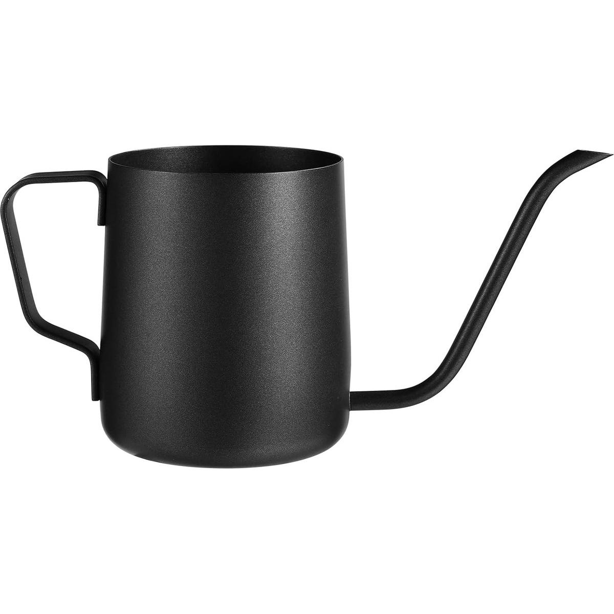 Regadera pequeña de acero inoxidable de 350 ml (12 oz) con boquilla larga para plantas de interior, bonsáis y jardín exterior.