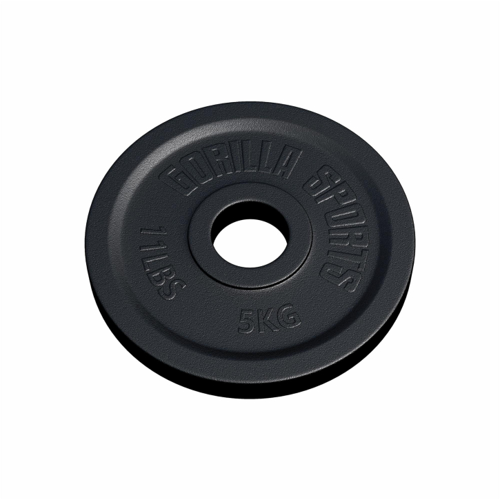 Gorilla Sports Discos de pesas olímpicos 50/51 mm de hierro fundido