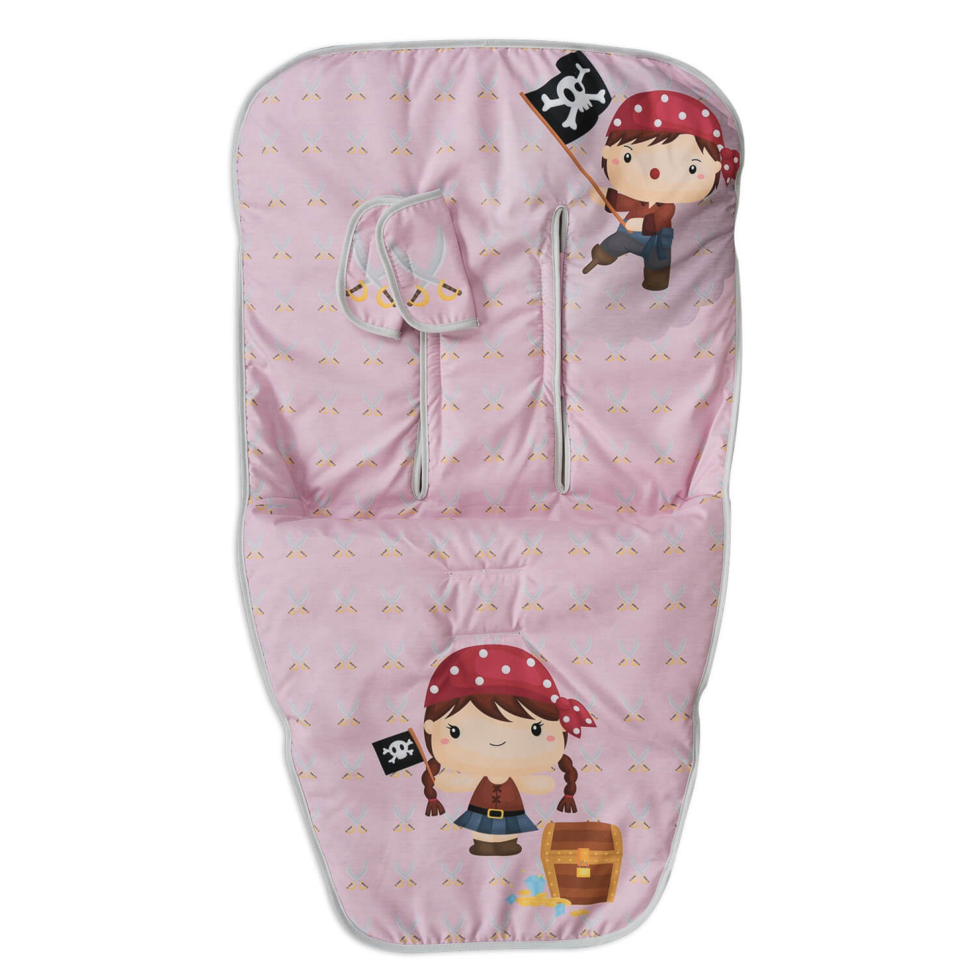 FUNDA COLCHONETA UNIVERSAL BABYLINE DE NIÑA PARA SILLA DE PASEO + CUBREARNÉS
