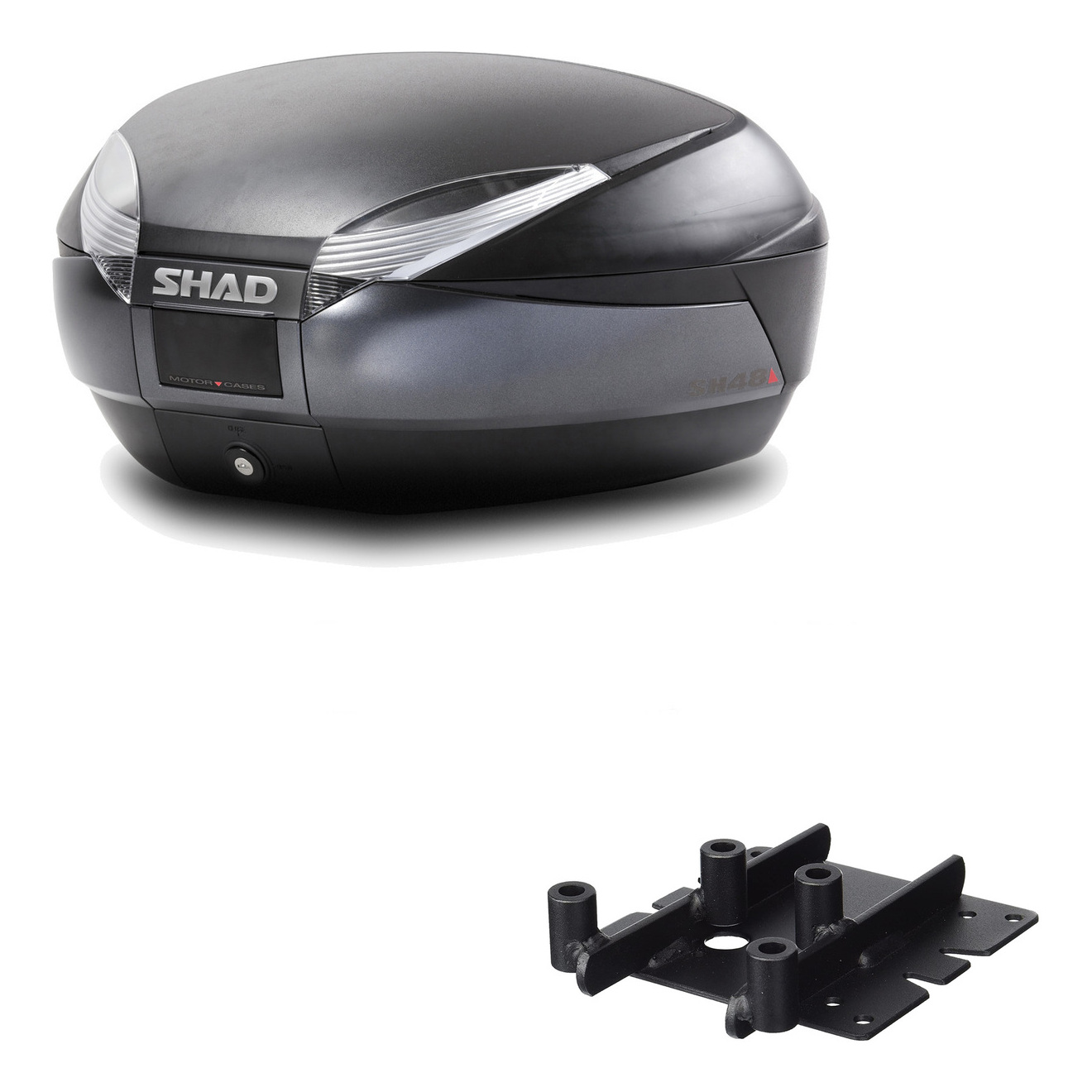 Baul Trasero + Herraje Montaje Sh48 Dark Grey Premium KIT-189690