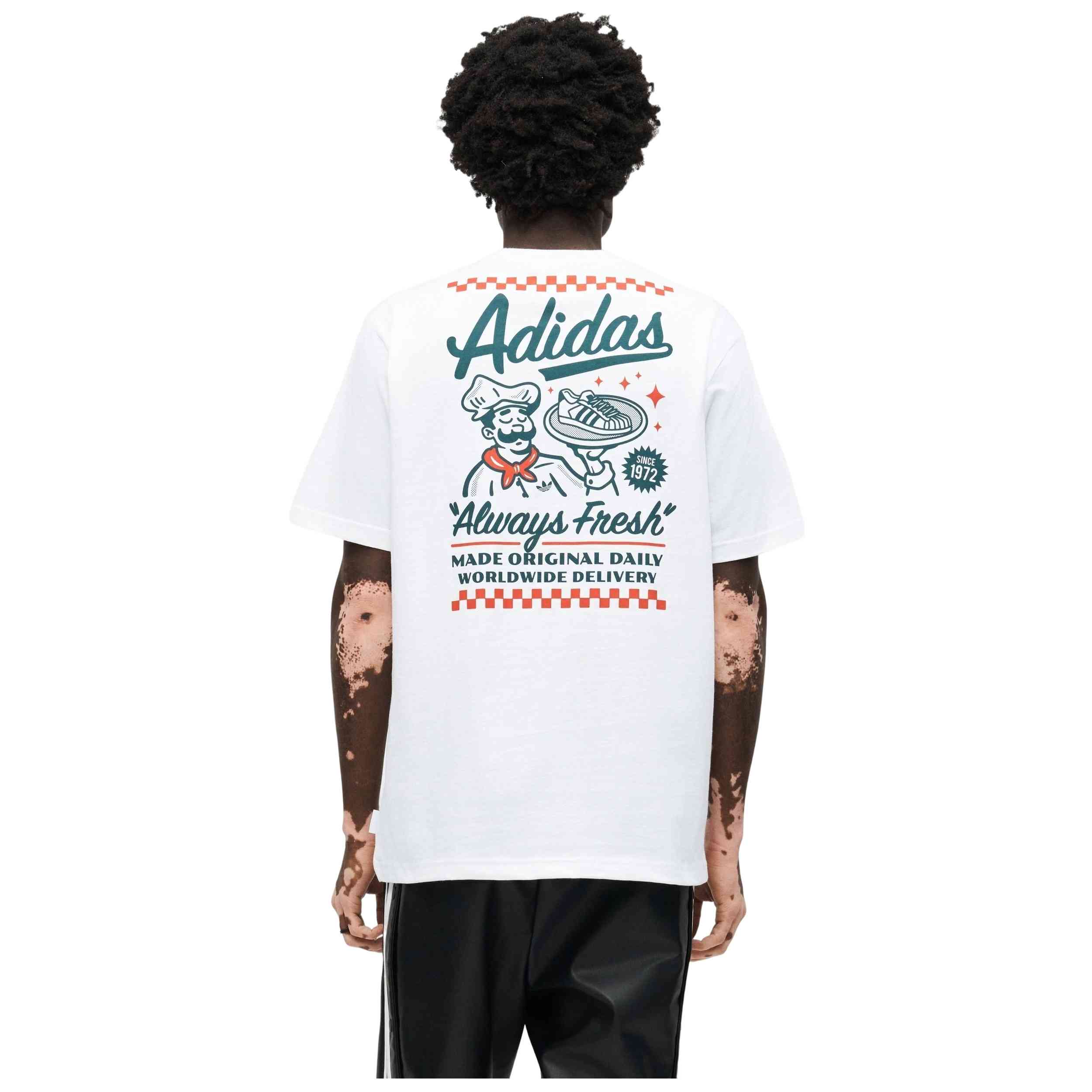Camiseta De Manga Corta Adidas modelo IA4490 para Hombre en color Blanco