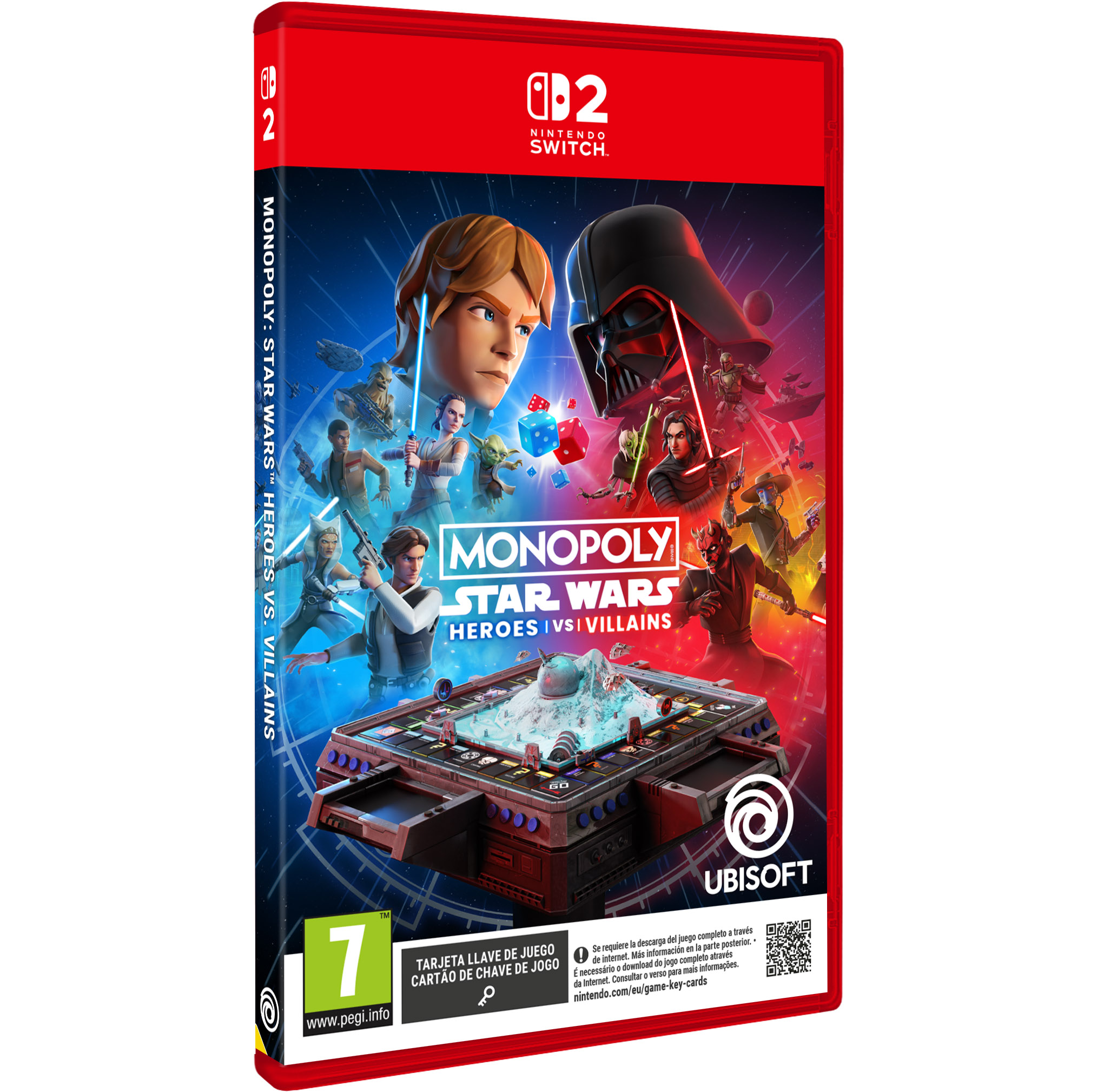 MONOPOLY STAR WARS HEROES Vs VILLAINS ELIGE TU VERSIÓN SWITCH 2 SWITCH2 O NINTENDO SWITCH JUEGO FÍSICO VERSIÓN ESPAÑOLA
