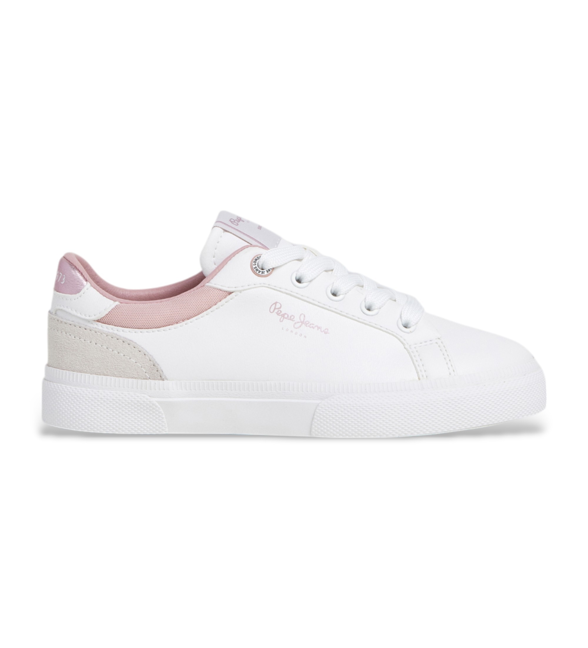 Pepe Jeans | Mujer | Zapatillas de piel Kenton Court G blanco