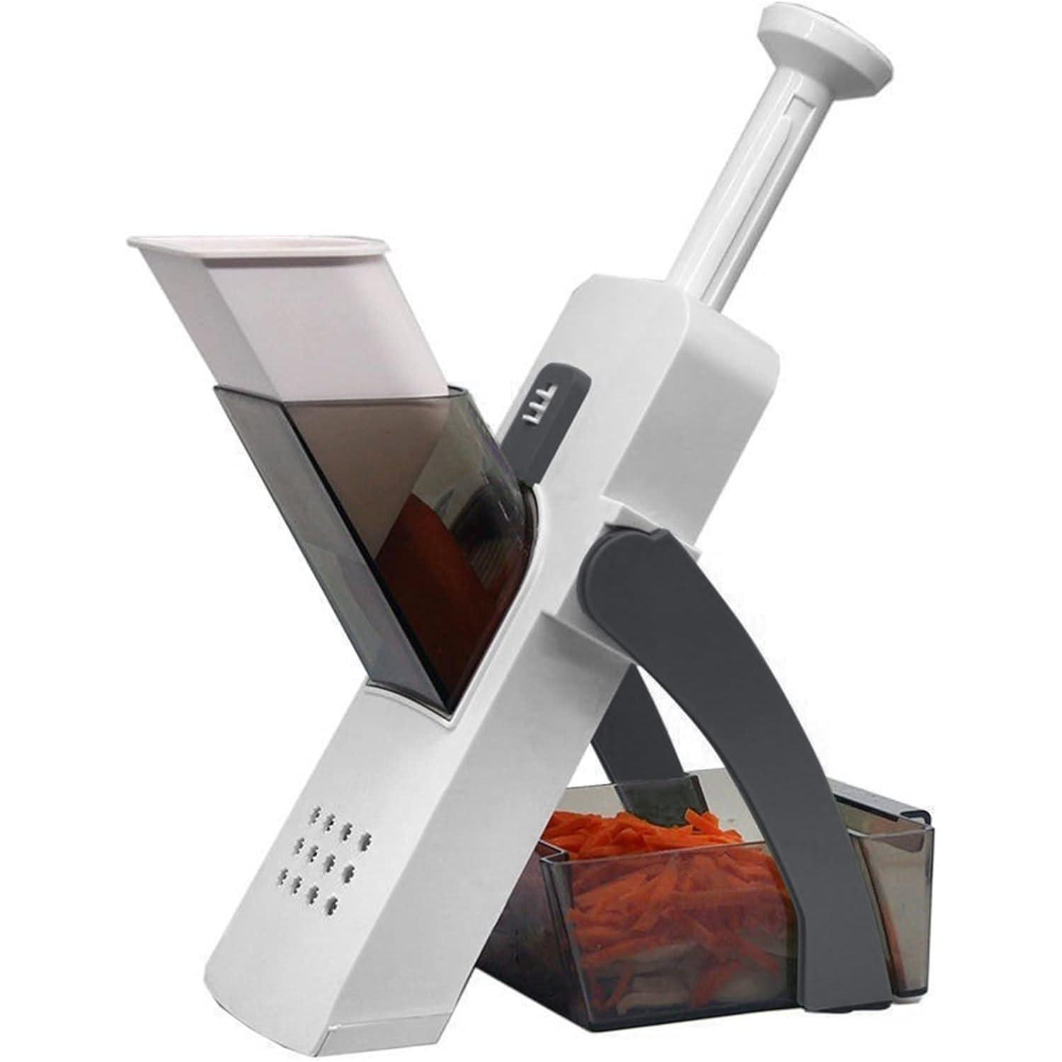 Om Home Cortador de Verdura Seguro Multifuncional Mandolina de Cocina Manual