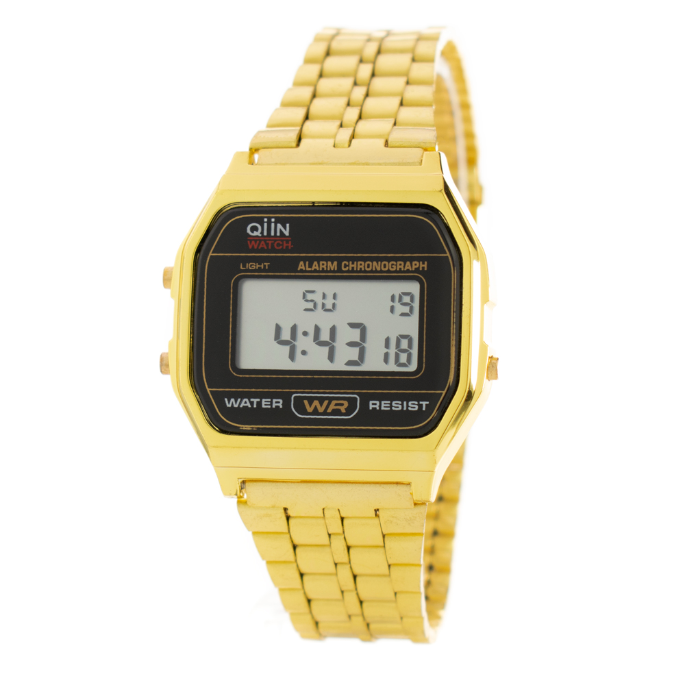 Qiin Reloj Mujer Digital Cuarzo con Correa de Acero 0312CAUS