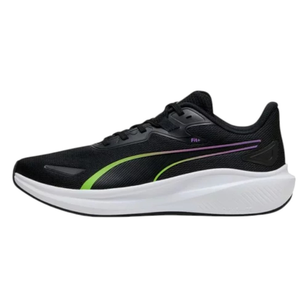 Zapatillas Puma Skyrocket Lite Negro Amarillo Alert 379437-35 Running Mujer