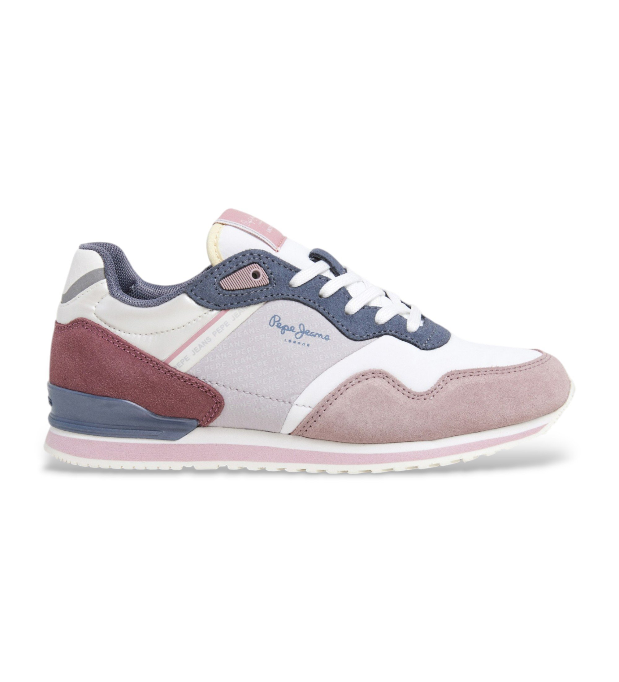 Pepe Jeans | Mujer | Zapatillas de piel London Print multicolor