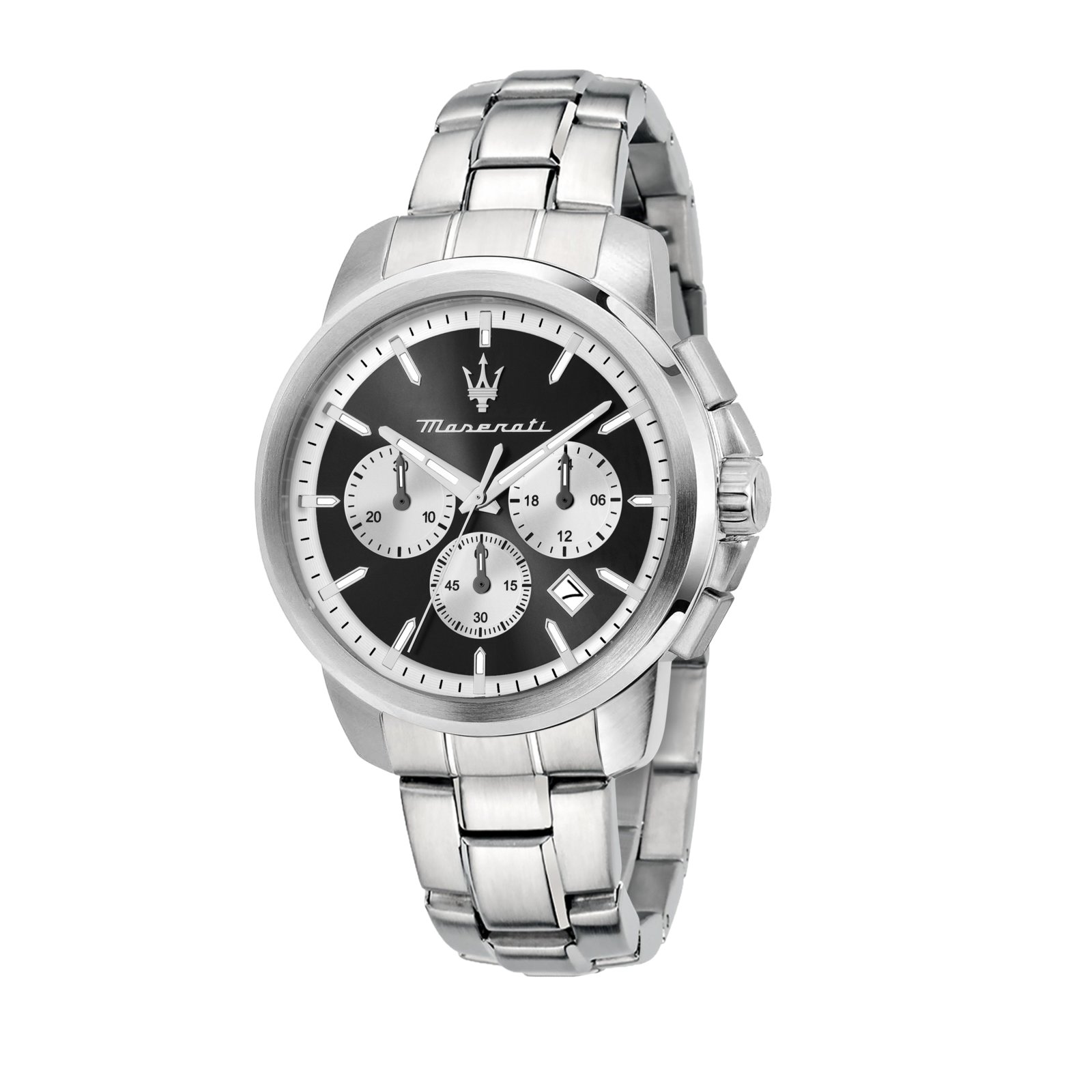 Maserati Reloj Hombre Caja De Acero Pulsera Acero De Color Plata Resistente Al Agua 10 Atm R8873621052