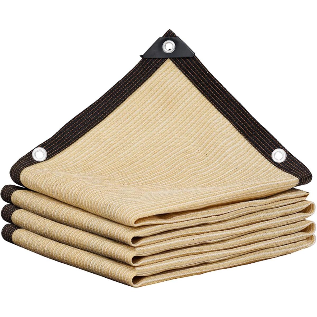 Malla de sombra anti-UV - 2 x 4 metros - Tela de sombra para patio, jardín y pérgola - Material HDPE - Con ojales de fijación - Resistente al viento y a los desgarros - Gris oscuro
