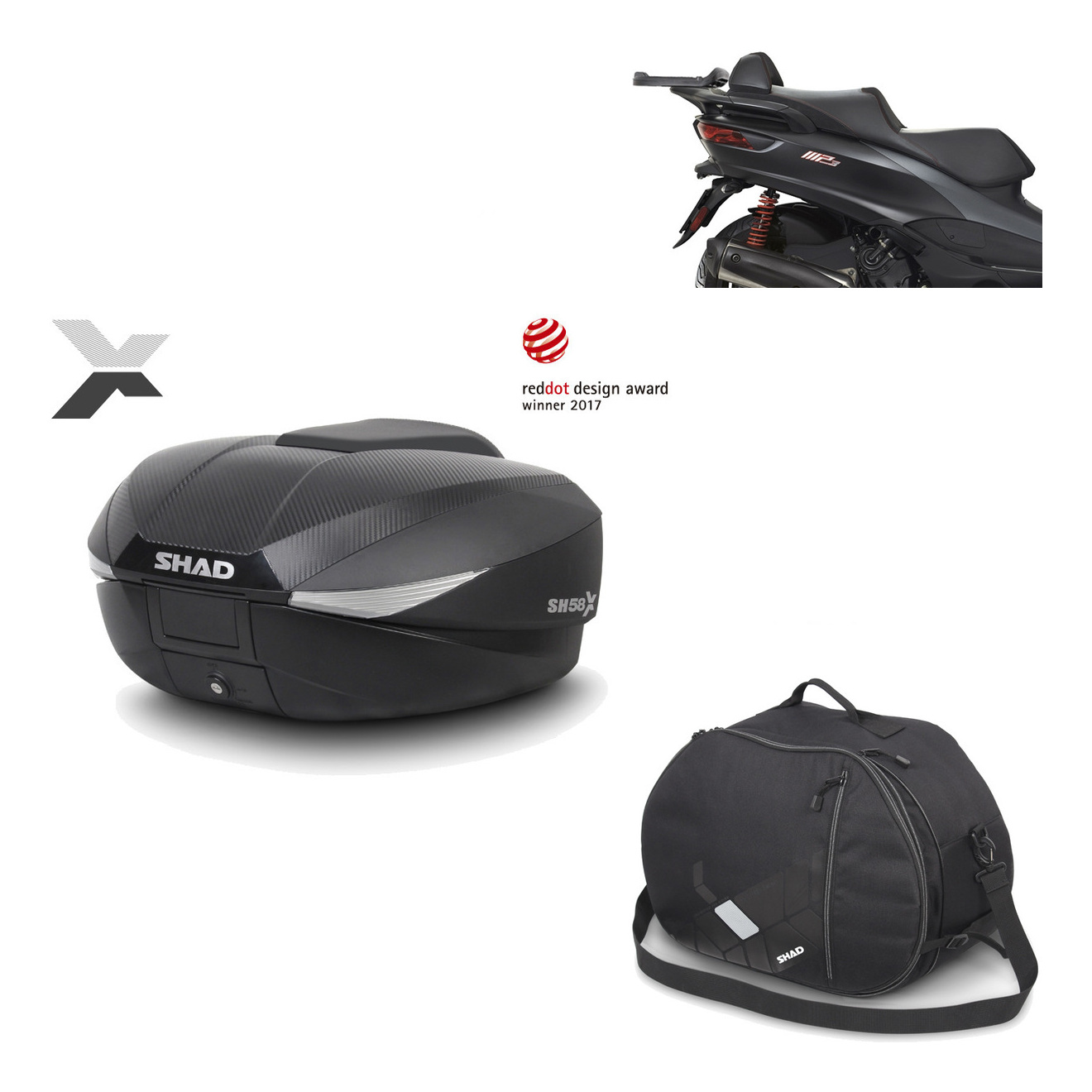 Baul Trasero + Herraje Montaje + Bolsa Interna Sh58x KIT-182361