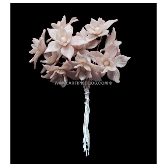Flor de Porcelana Fría Realista y Duradera - Ideal para Manualidades