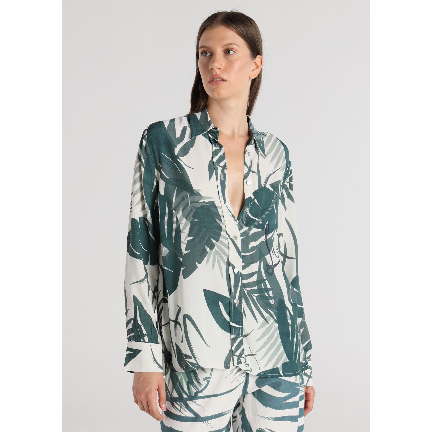 Victorio & Lucchino - Camisa Tropic Print Viscosa