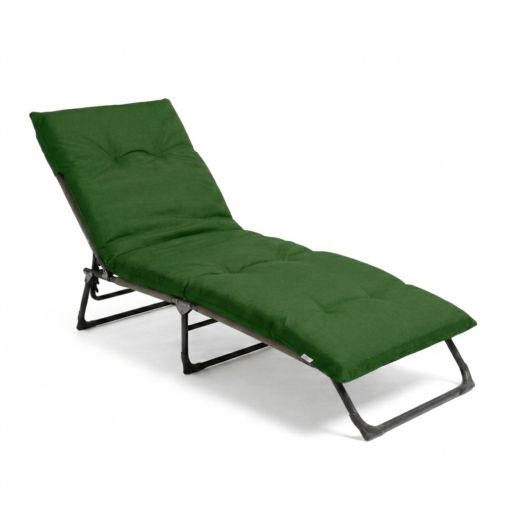 EasySpeed 180X55X6CM, hecho de 100% poliéster con relleno de fibra hueca, cuenta con sujeción elástica para evitar deslizamientos, ideal para uso en exteriores e interiores, proporcionando comodidad para sillas, tumbonas y muebles de jardín.
